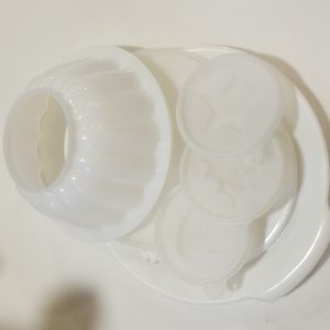 Vintage Tupperware Jello Mold with assorted inserts